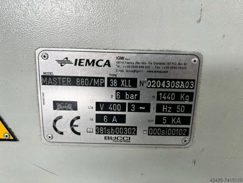 IEMCA MASTER 880MP/38-XLL  2004