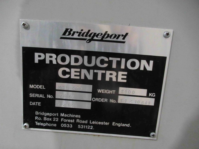 BRIDGEPORT VMC 560-22 CNC  1995